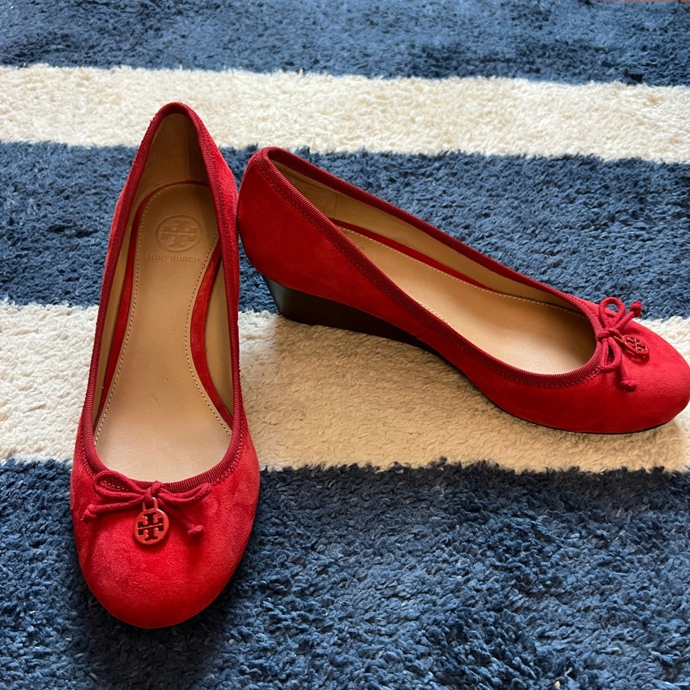 Tory Burch Shoes Wedge Heels Size 7.5 - Picture 4 of 7